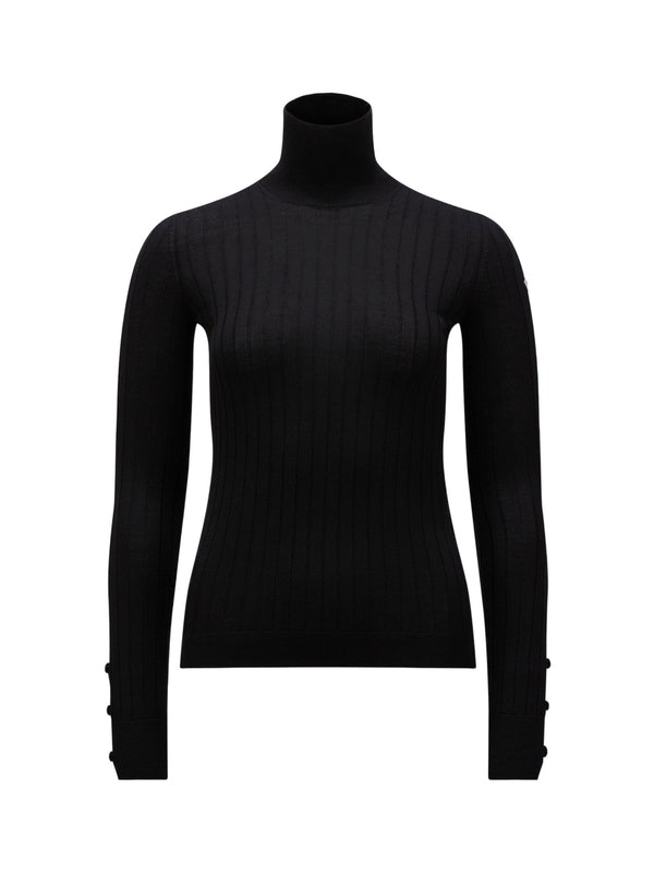 Wool Cashmere High Neck Knit