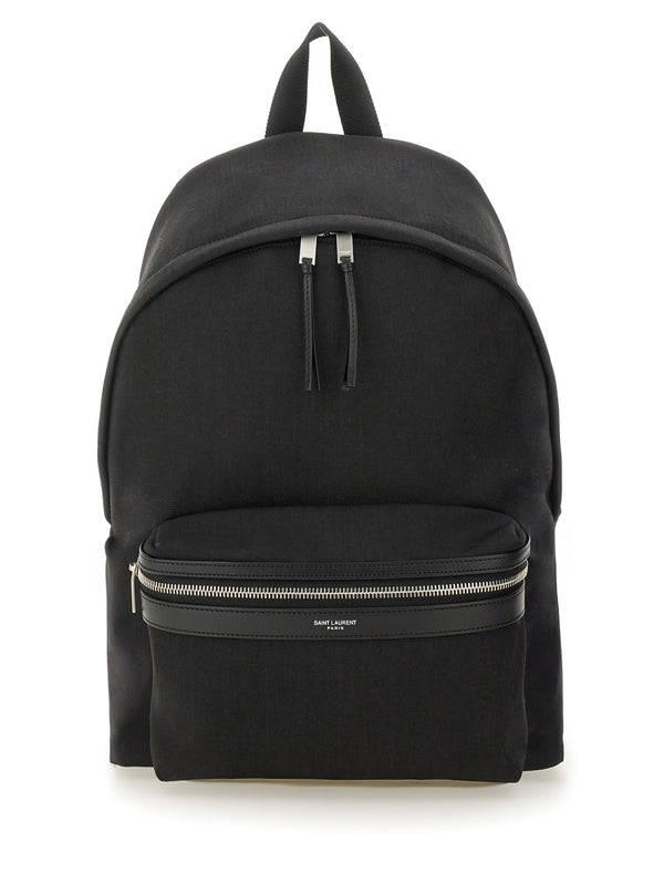 Saint Laurent City Black Backpacks