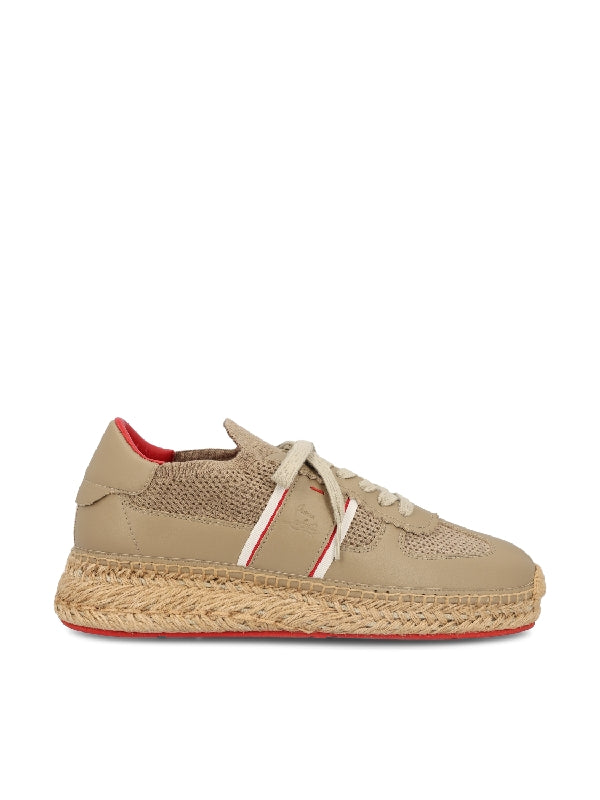 Raffia Sole Low-top Sneakers