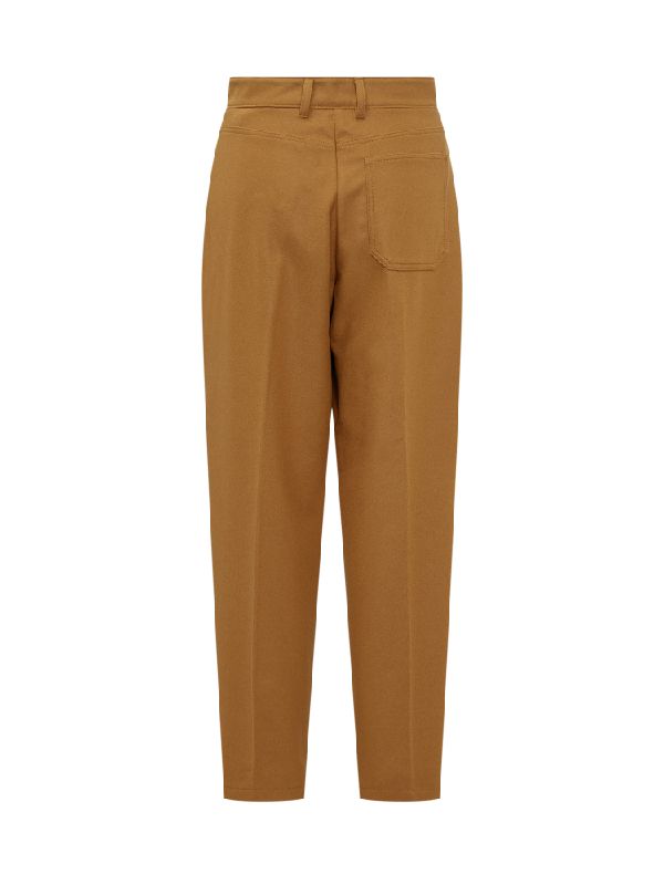 Wool Utility Carrot Fit Cargo Pants