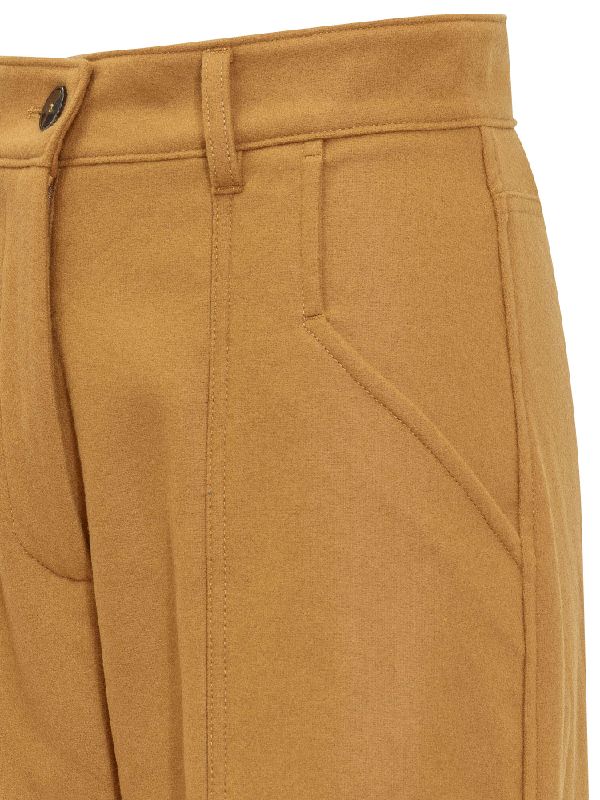 Wool Utility Carrot Fit Cargo Pants