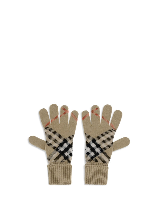 Burberry Beige Wool Gloves