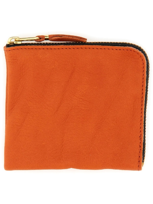 Leather Zipper Coin Wallet