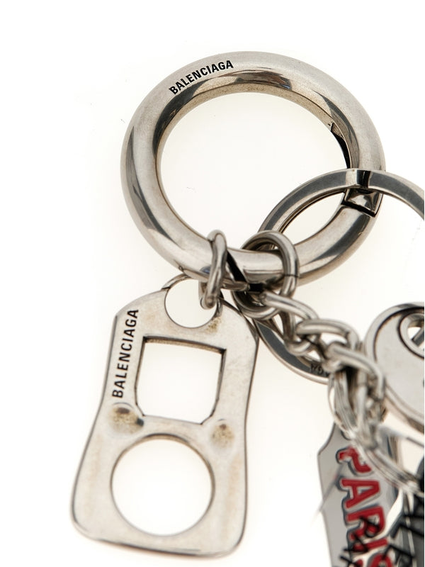 Balenciaga Silver Keyrings