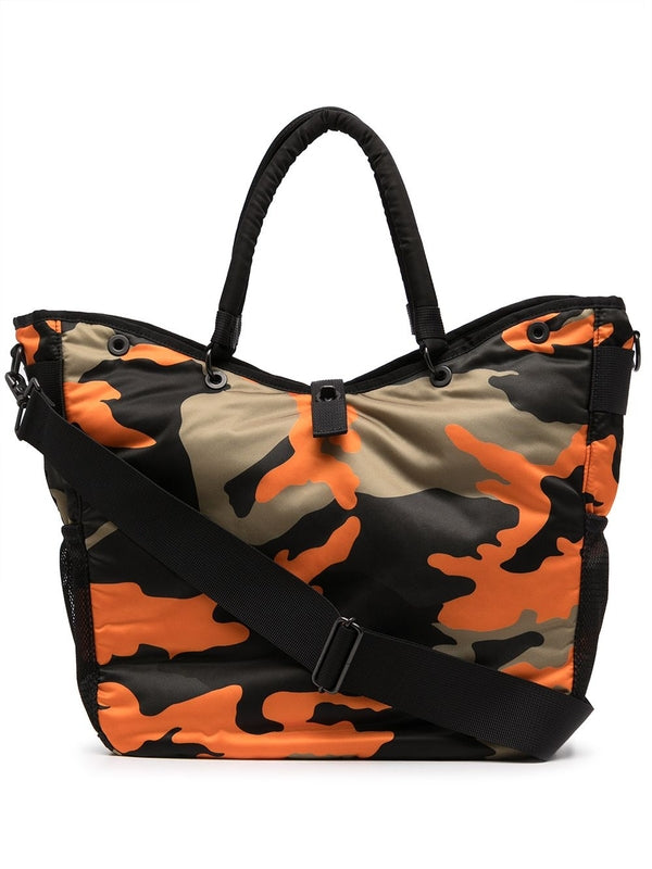 Porter Camouflage Orange Tote Bag