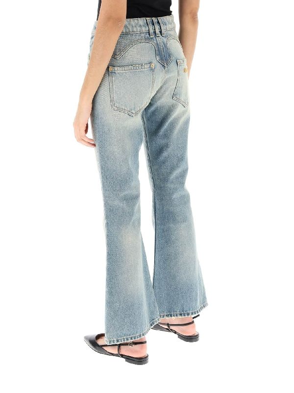 Washing Flare Denim Pants