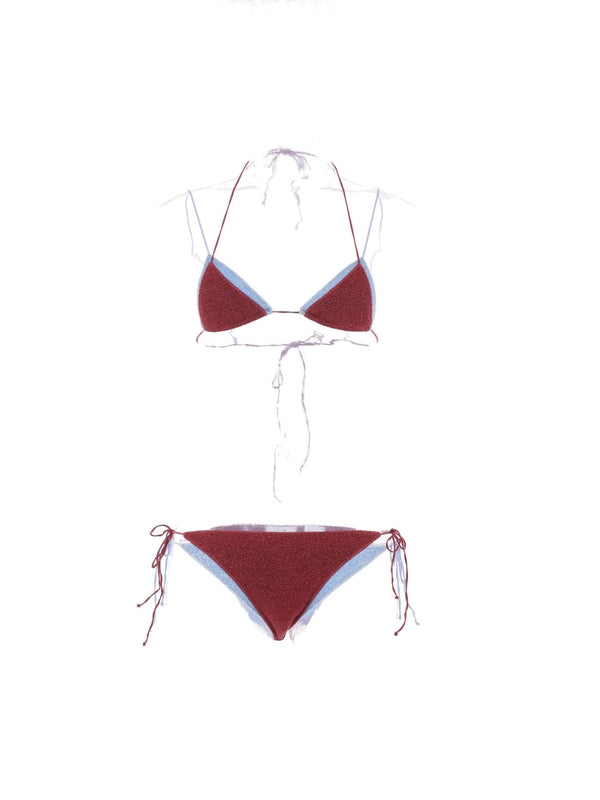 Oseree Burgundy Beachwear