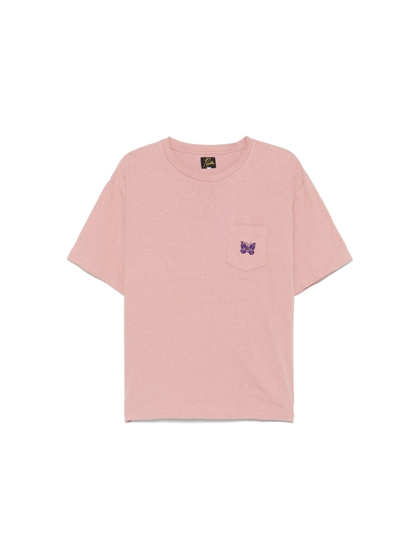 Butterfly Embroidered Short-Sleeve T-Shirt