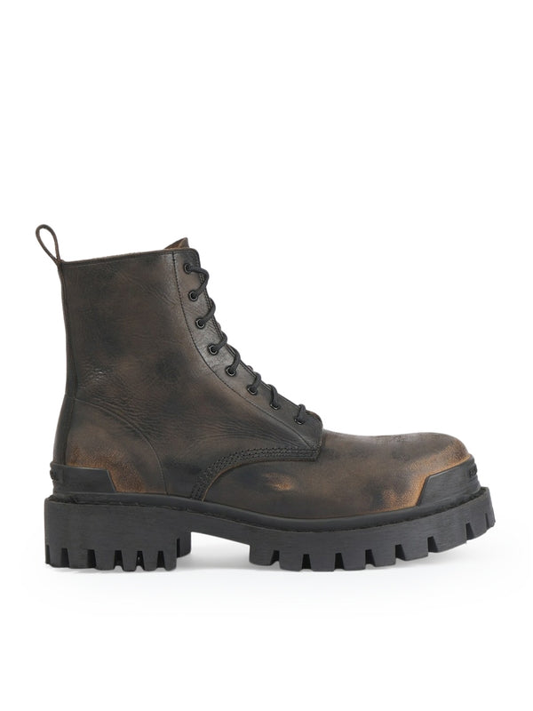 Strike Vintage Leather Lace-Up Boots