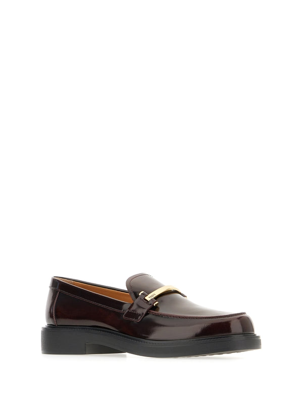 Tod'S Burgundy Loafers