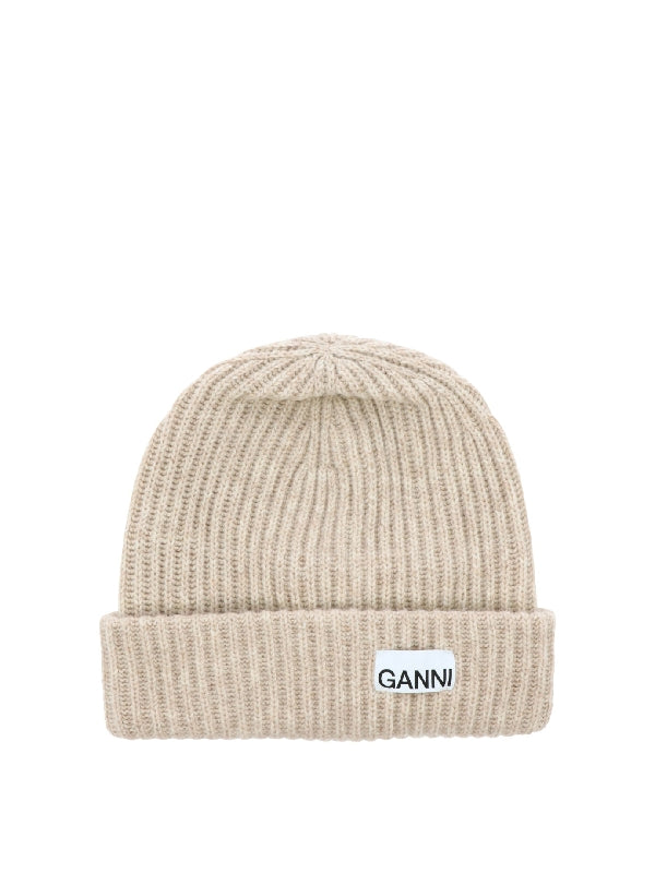 Logo Patch Wool Blend Beanie