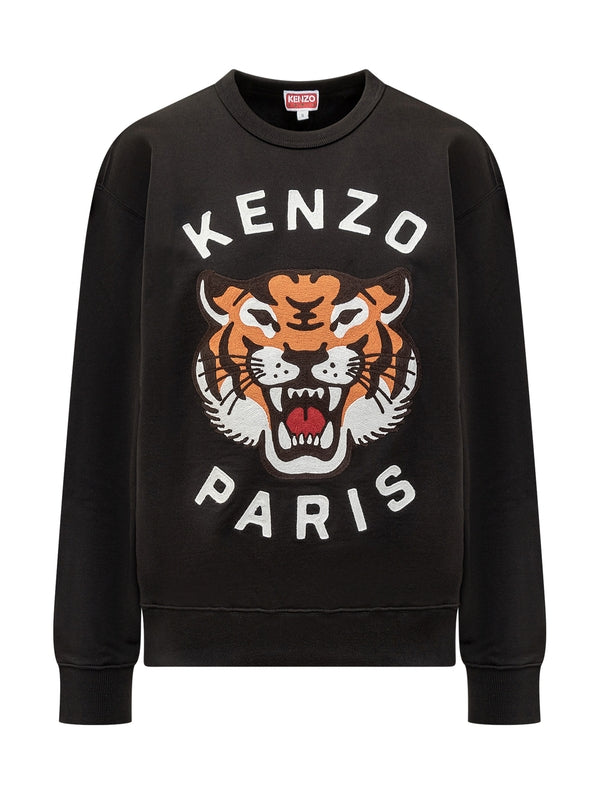 Tiger Logo Cotton Sweatshirt