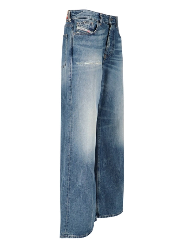 Back Logo Patch Denim Pants