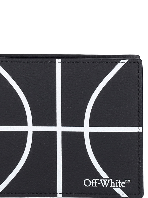 Basket Logo Leather Bifold Wallet