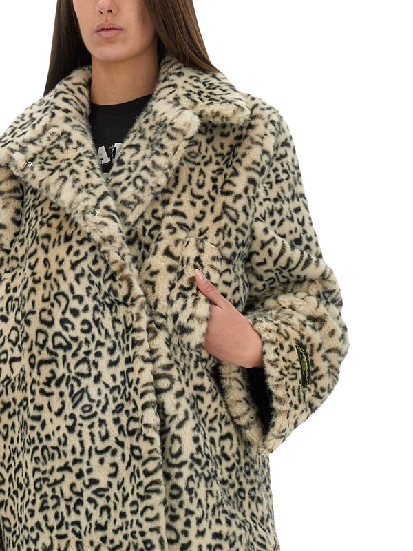 Animal Pattern Fleece Jacket