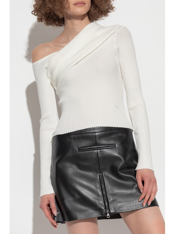 Twist Asymmetric Rib Knit