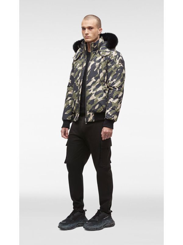 Camouflage Hood Fur Bomber
  Padding