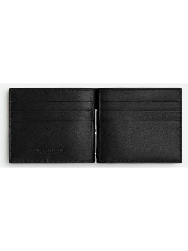 Intrecciato Leather Money Clip
  Wallet