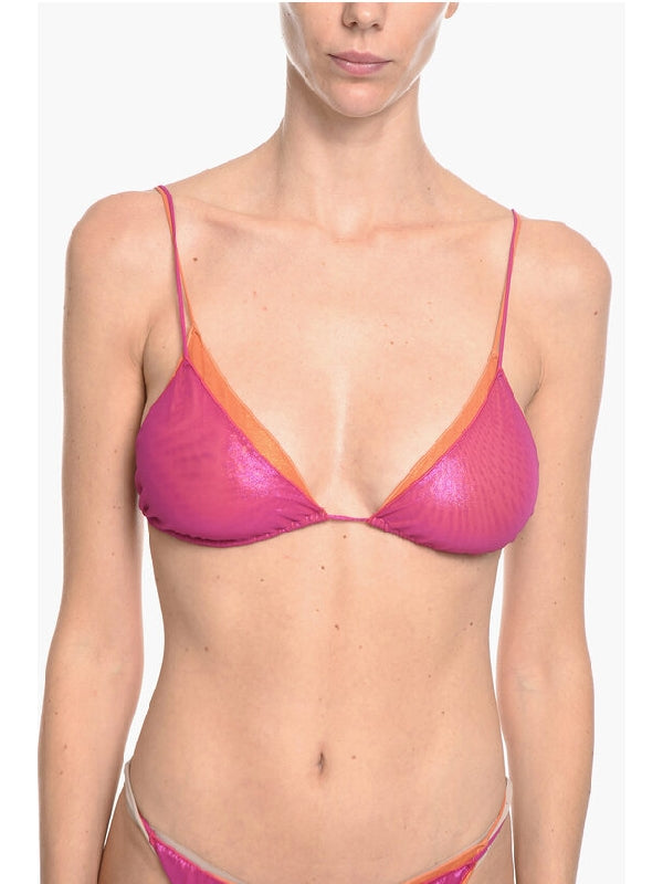 Tie Lurex Mesh Bikini Set