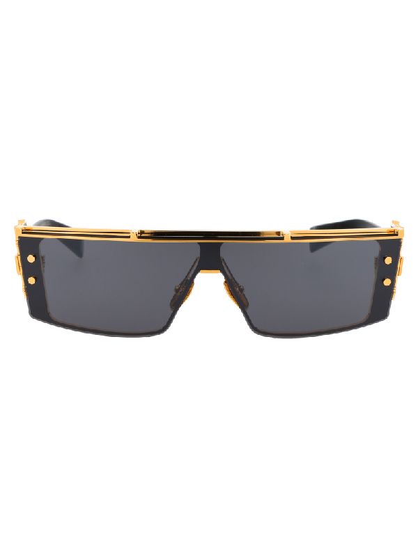 Two-tone Temple Double Bridge Square
  Sunglasses