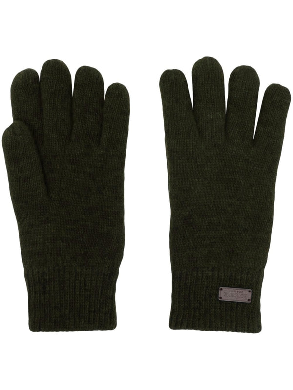 Barbour Green Wool Gloves