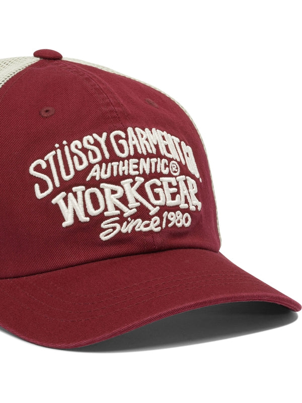 Stussy LP WORKGEAR Burgundy Cap