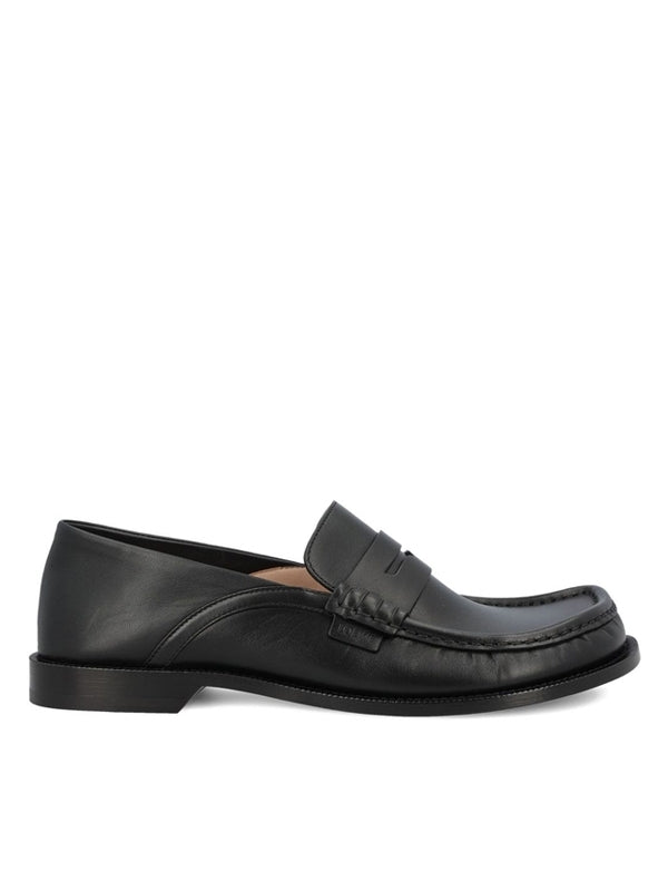 Campo Flap Back Leather Loafers
