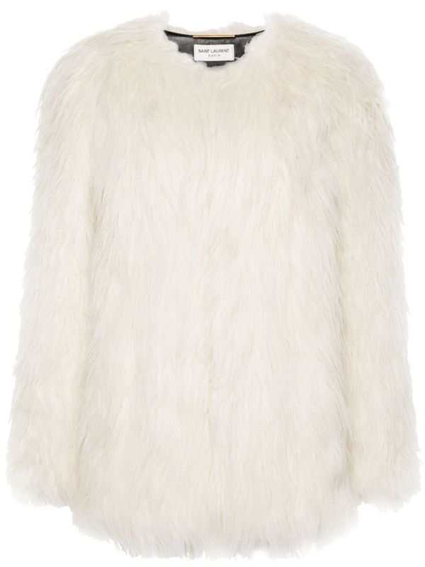 Alpaca Blend Fake Fur Coat