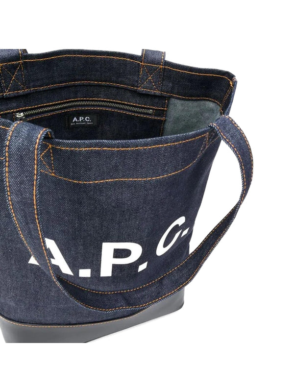 Axel Logo Denim Tote Bag