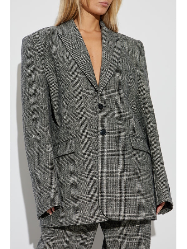 Check Cotton
  Single Tailored Jacket