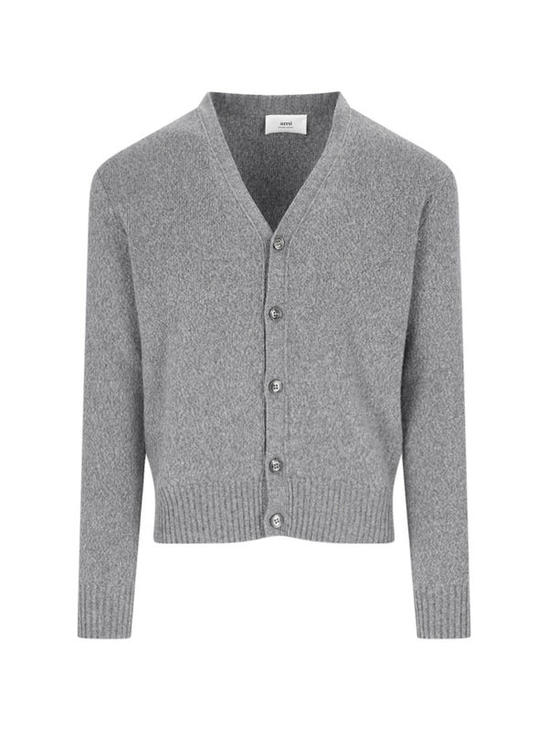 V-Neck Cashmere Wool Cardigan