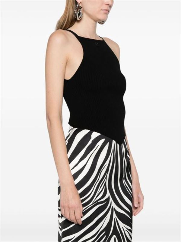 AC Logo Ribbed Sleeveless Top