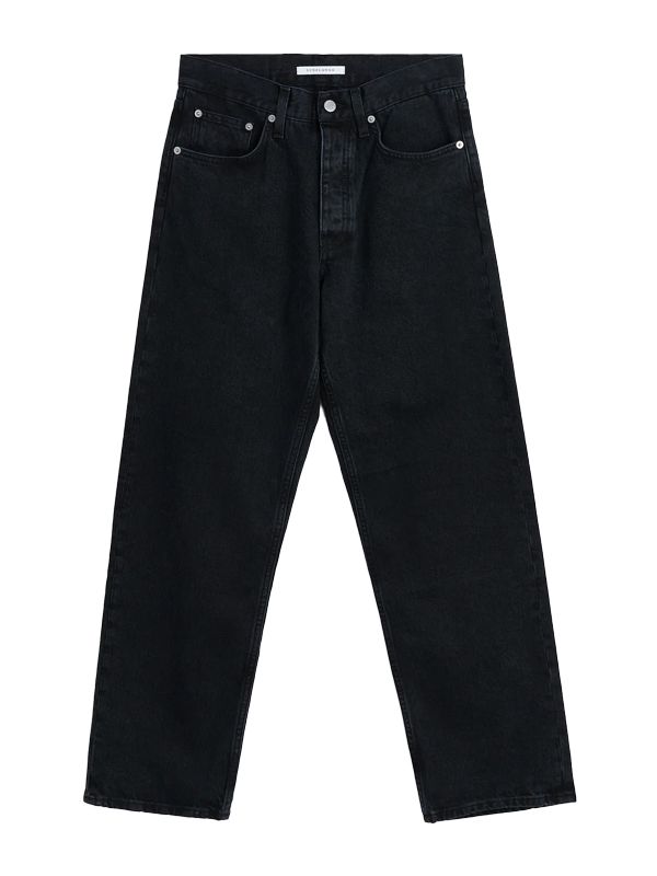 Loose-Fit Black Denim Pants