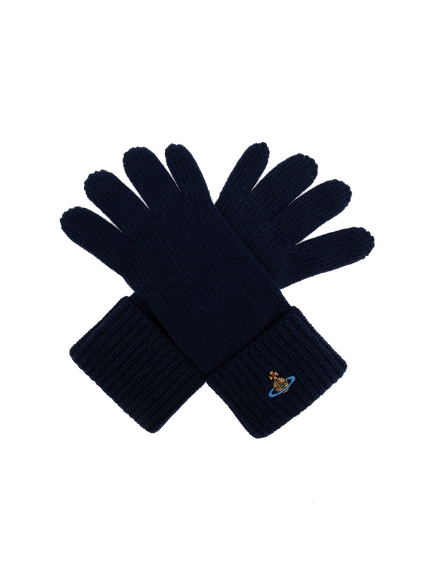 Orb Logo Embroidery Wool Gloves