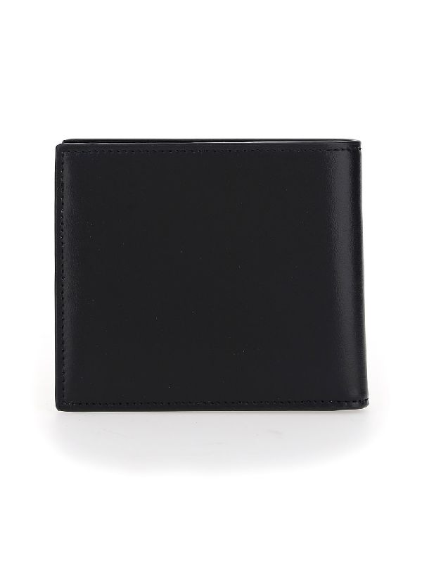 Black Monogram Leather Bifold Wallet