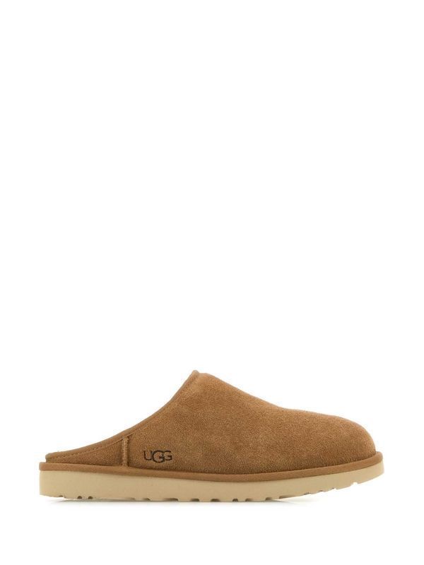 Suede Shearling Mules