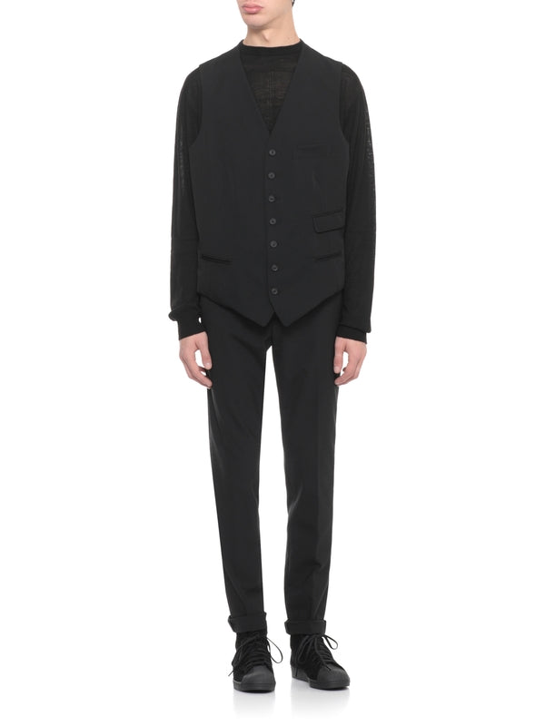 Yohji Yamamoto Pour Homme Black Vests