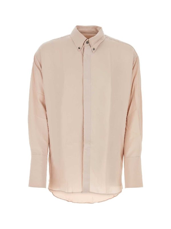 Silk Blend Long Sleeve Shirt