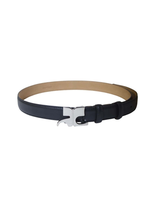 Courrèges Black Leather Belts