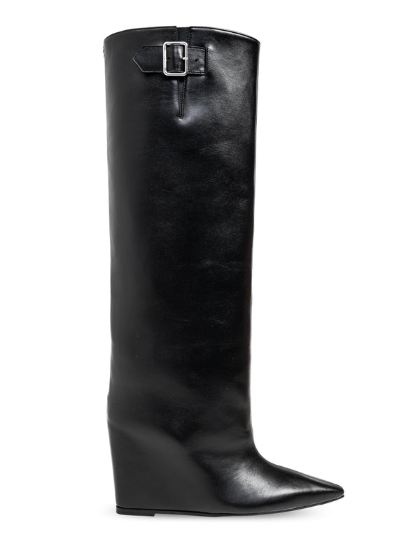 Astro Wedge Leather High Boots