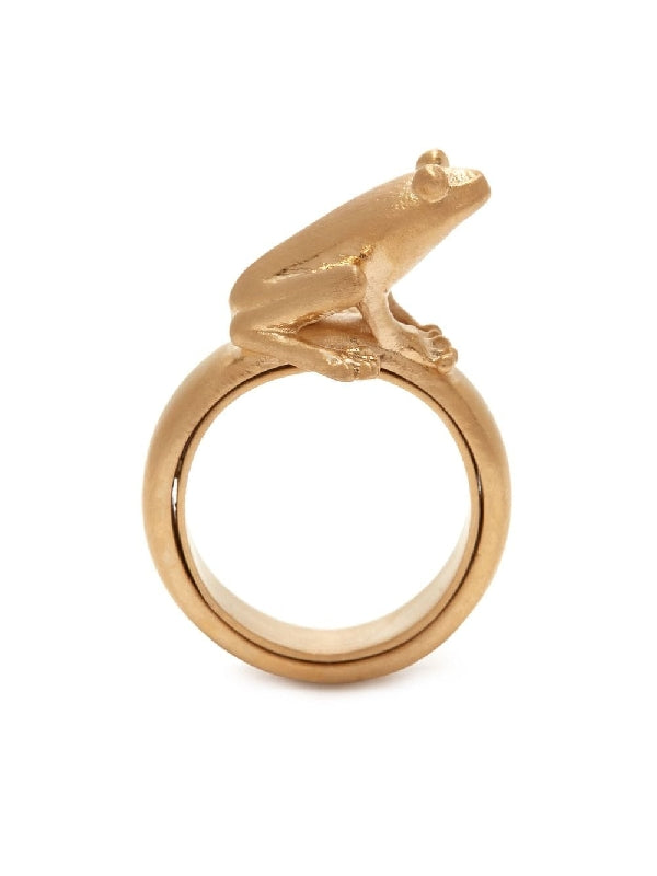 3D Frog Gold Ring