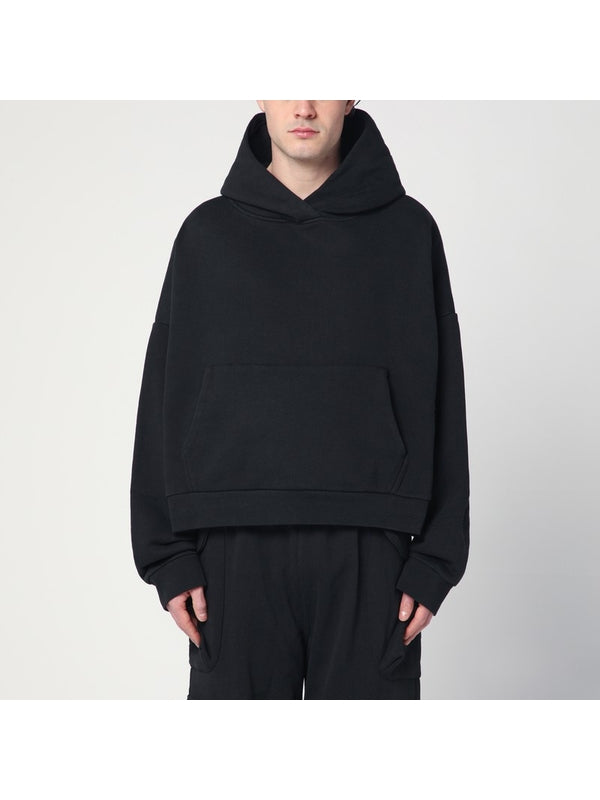 Drop Shoulder Cotton Hoodie