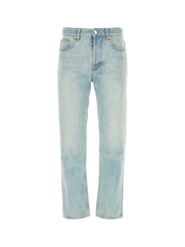 Back Logo Patch Denim Pants