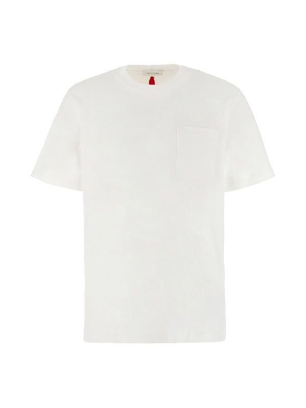 Contrast Back Trim Pocket T-Shirt