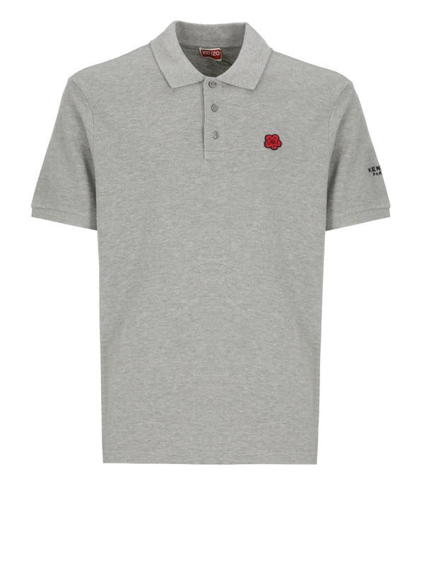 Boke Flower Embroidery Polo Shirt