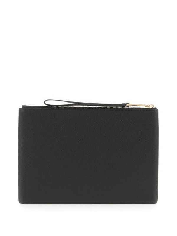 Gancini Logo Calfskin Clutch
  Bag