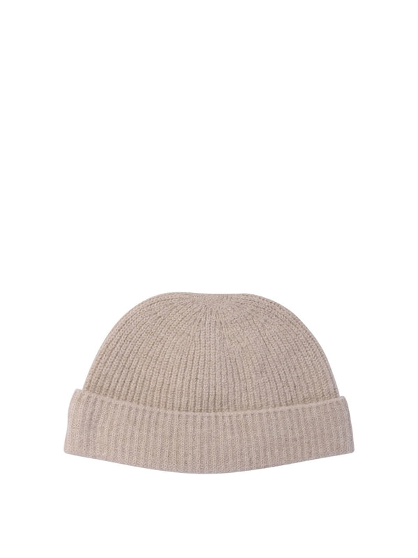 Roll-Up Ribbed Wool Beanie