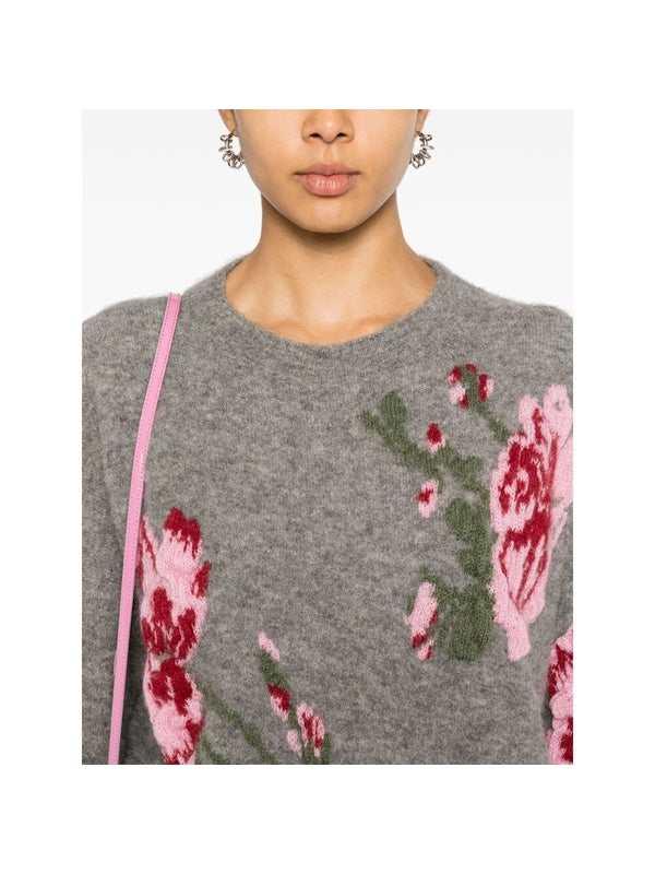 Floral Jacquard Knit