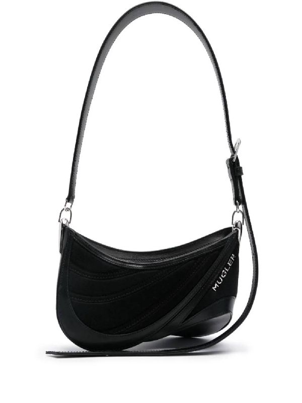 Spiral Curve 01 Panel Small Shoulder Bag