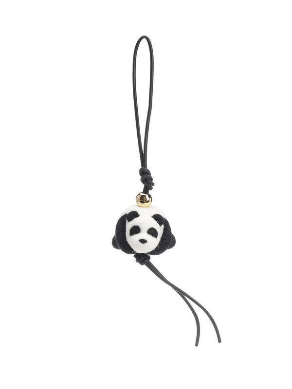 Panda Charm Leather Keyring